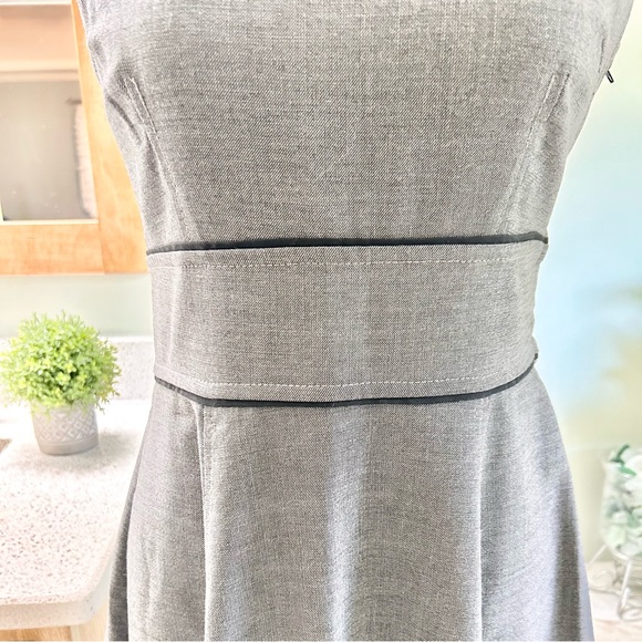 H&M Grey Fit and Flare Dress Size 6 (Label says 8) - Picture 3 of 8